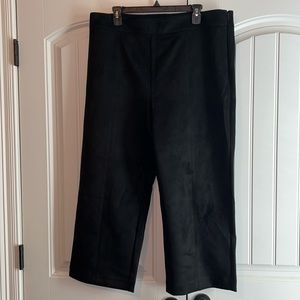NWT Velvet wide leg pants, ankle/cropped length